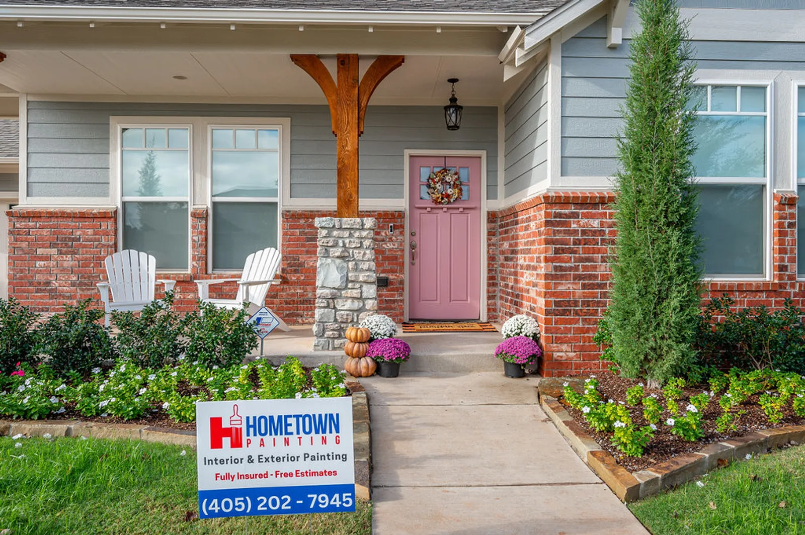 Porch after painting