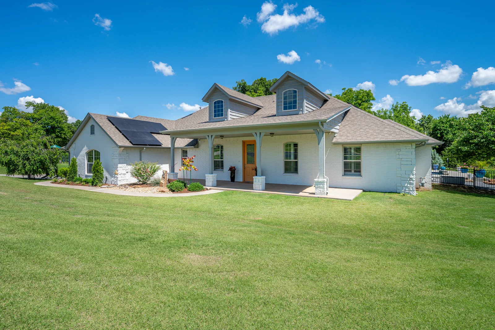 Exterior detail — Green Meadows Drive